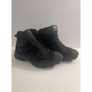 Timberland Pro Soft Toe Mens Black Boots Waterproof Size 7.5M A5MHT
